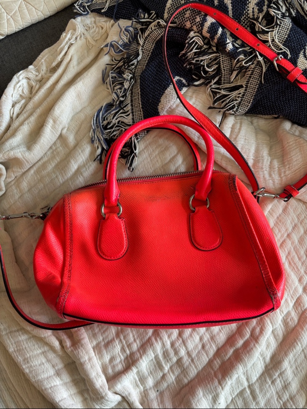 Coach Bright Poppy Handbag with Shoulder Strap - Picture 2 of 5